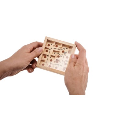 Giochi bambini personalizzati con logo - ZUKY - Gioco del labirinto in legno