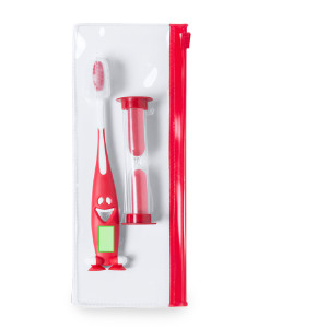 Nello spazzolino da denti, sotto la bocca