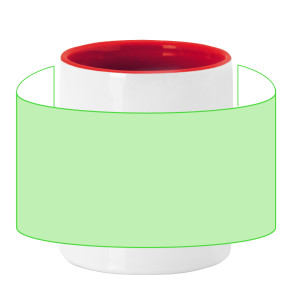 Centrato intorno alla tazza