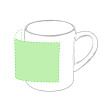 Centrato intorno alla tazza