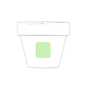 Centrato nel vaso indietro