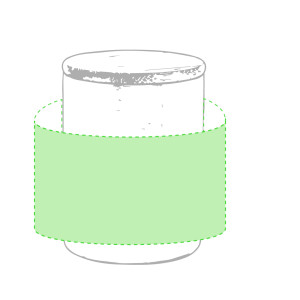 Centrato intorno alla tazza