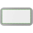 on metal badge
