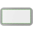 on metal badge
