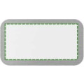on metal badge