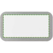 on metal badge