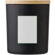 at the side