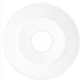 on the saucer