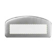 on metal badge
