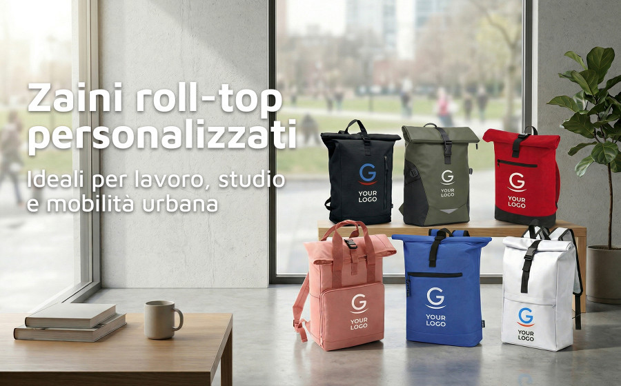 Zaini rolltop personalizzati