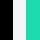 black/white/turquoise