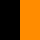 black-fluorescent orange