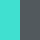 turquoise/iron-grey