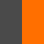 dark grey/orange fluo