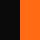 jet black/orange crush