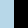 milky-blue/black
