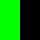 vivid green, black